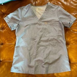 Figs heather indigo top